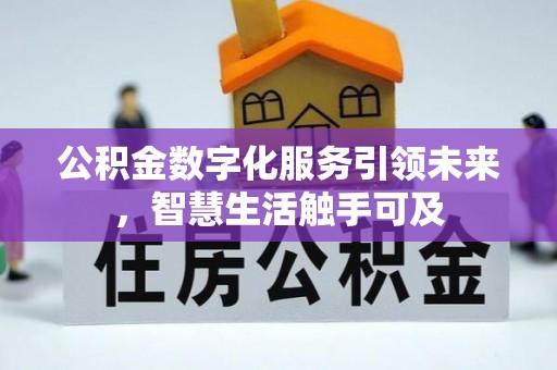 纳溪公积金数字化服务引领未来，智慧生活触手可及